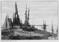 Photo: J. W. Tyrrell, 1900. WEST SHORE, ARTILLERY LAKE IN LAT. 62° 56'