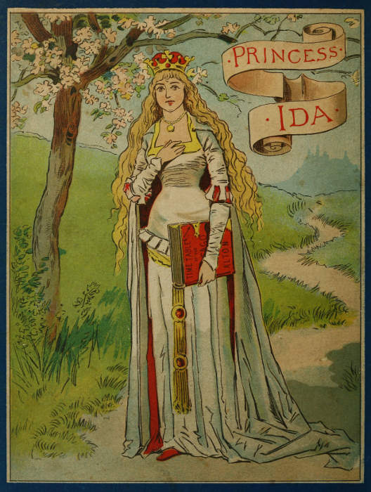Rear cover of the book: Princess Ida