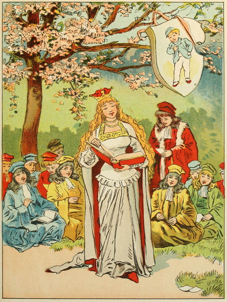 Ida and her ladies in the garden