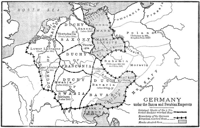 GERMANY under the Saxon and Swabian Emperors