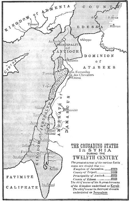 THE CRUSADING STATES in SYRIA DURING THE TWELFTH CENTURY